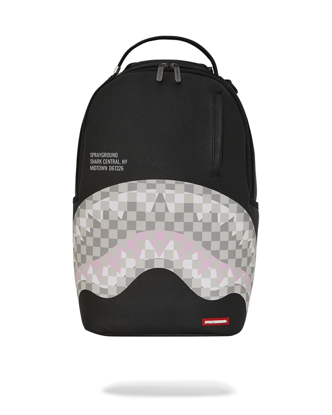SHARK CENTRAL CREAM BLACK CHECK BACKPACK